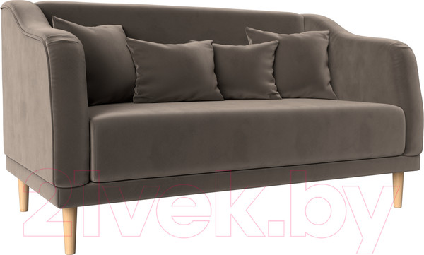 Изображение товара Диван Лига Диванов Киото (велюр коричневый)