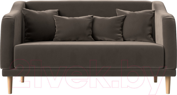 Изображение товара Диван Лига Диванов Киото (велюр коричневый)