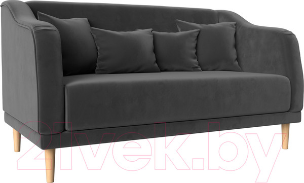 Изображение товара Диван Лига Диванов Киото (велюр серый)