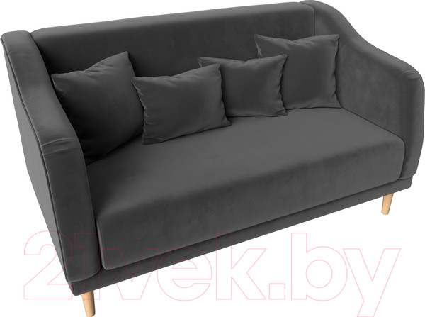 Изображение товара Диван Лига Диванов Киото (велюр серый)