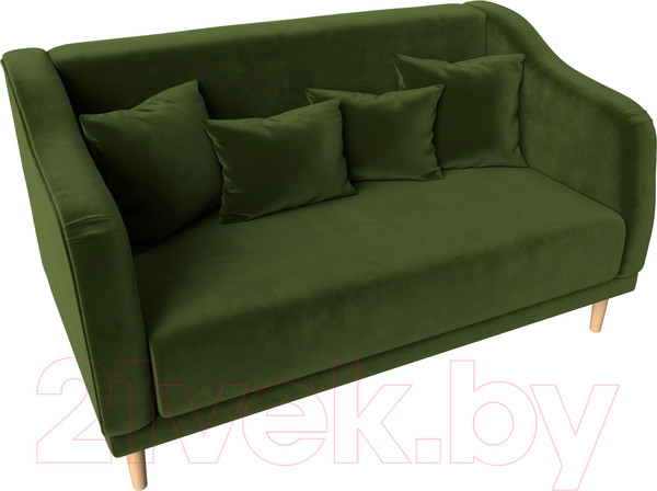 Изображение товара Диван Лига Диванов Киото (микровельвет зеленый)