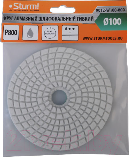 Изображение товара Шлифовальный круг Sturm! 9012-W100-800