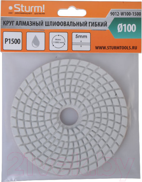 Изображение товара Шлифовальный круг Sturm! 9012-W100-1500