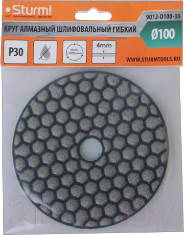Изображение товара Шлифовальный круг Sturm! 9012-D100-30