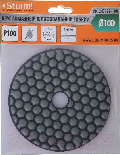 Изображение товара Шлифовальный круг Sturm! 9012-D100-100