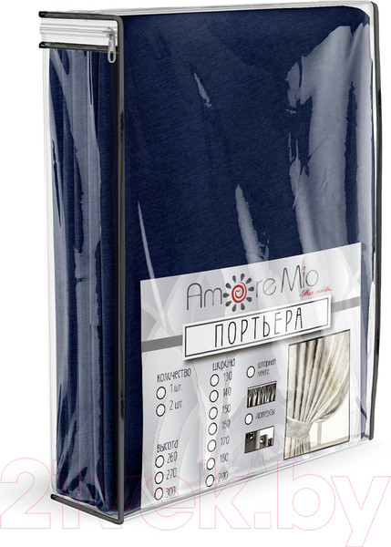 Изображение товара Штора Amore Mio RR SOFT-2st-20 200x270 / 4478 (синий)