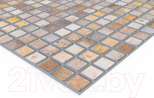 Изображение товара Панель ПВХ Регул Самоклеящаяся Эффект мозаика Каменная (474x474x3мм)