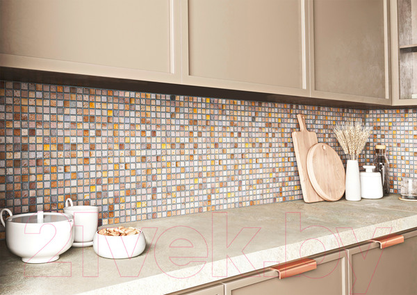 Изображение товара Панель ПВХ Регул Самоклеящаяся Эффект мозаика Каменная (474x474x3мм)