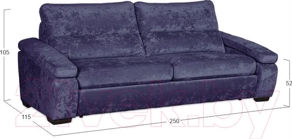 Изображение товара Диван Асмана Форест 190 (Plush Purple Velvet)