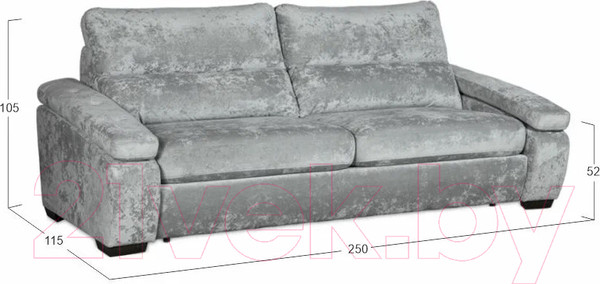 Изображение товара Диван Асмана Форест 190 (Plush Silver)