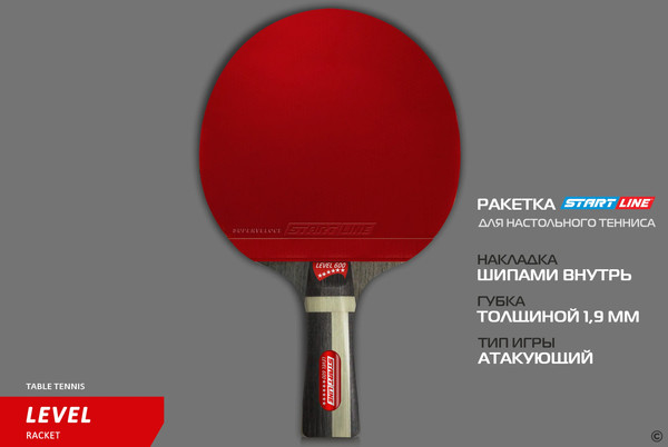 Изображение товара Ракетка для настольного тенниса Start Line Level 600 New / 12704 (коническая)