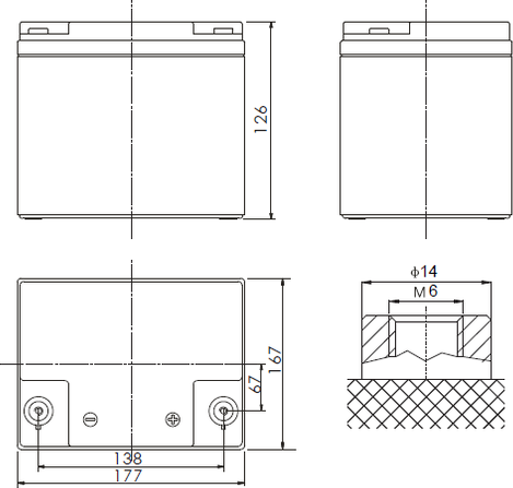 Изображение товара Аккумуляторная батарея PowerMan CA 12240 PM/UPS