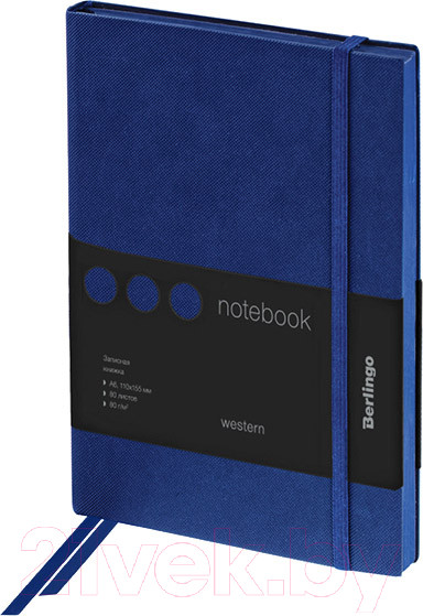 Изображение товара Записная книжка Berlingo Western A6 / NB0_85602 (80л, синий)