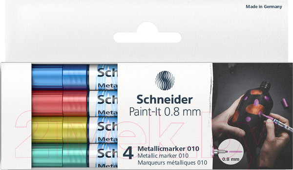 Изображение товара Набор маркеров Schneider Paint-It 010 / ML01011502 (4цв)
