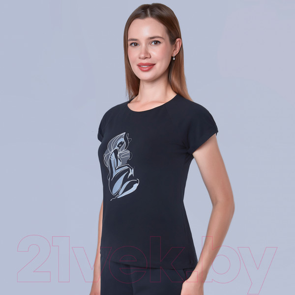 Изображение товара Футболка Verally 431П-2 (р.170,176-88-94, леди на черном)