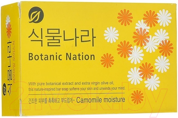 Изображение товара Мыло твердое Lion Botanic Nation Camomile Moisture С экстрактом ромашки (100г)