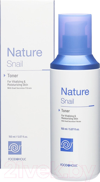 Изображение товара Тонер для лица FoodaHolic Nature Snail Восстанавливающий с муцином улитки (150мл)