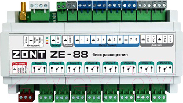Изображение товара Блок расширения для отопительного котла Zont ZE-88 для контроллеров / ML00005693
