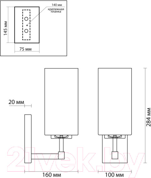Изображение товара Бра Odeon Light Kasali 4990/1W