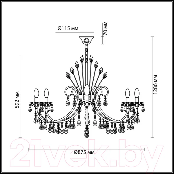 Изображение товара Люстра Odeon Light Versia 4977/10