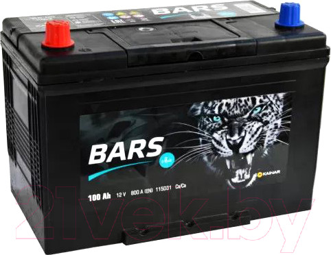 Изображение товара Автомобильный аккумулятор BARS Asia 100 JR / 090 141 09 0 L (100 А/ч)