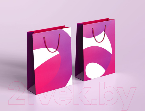 Изображение товара Пакет подарочный 21vek 220x320 (фиолетовый)