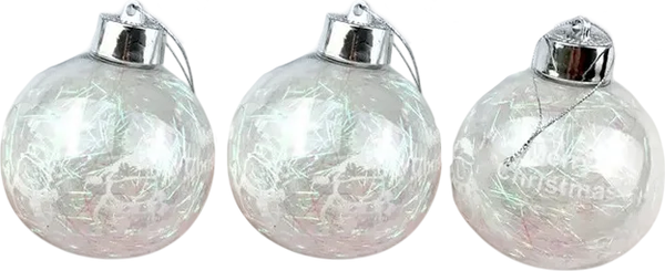 Изображение товара Набор шаров новогодних No Brand YT202019 (3шт)
