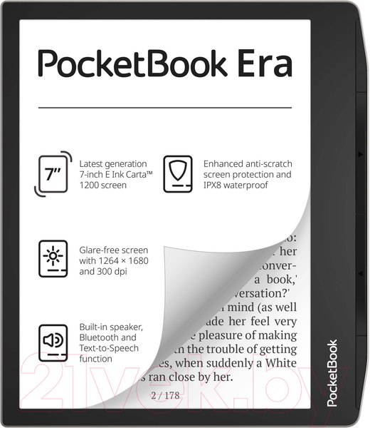 Изображение товара Электронная книга PocketBook 700 Stardust / PB700-U-16-WW (серебристый)
