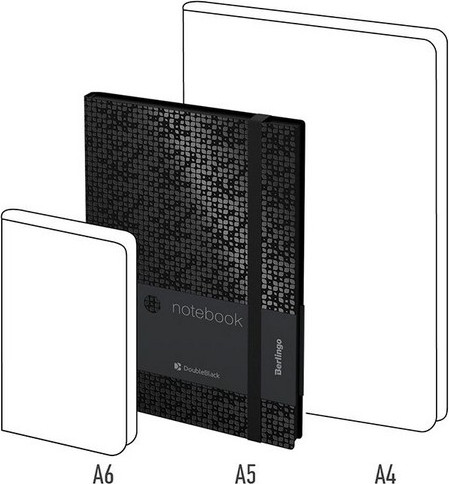 Изображение товара Записная книжка Berlingo DoubleBlack A5 / NB0_94501 (80л, черный)