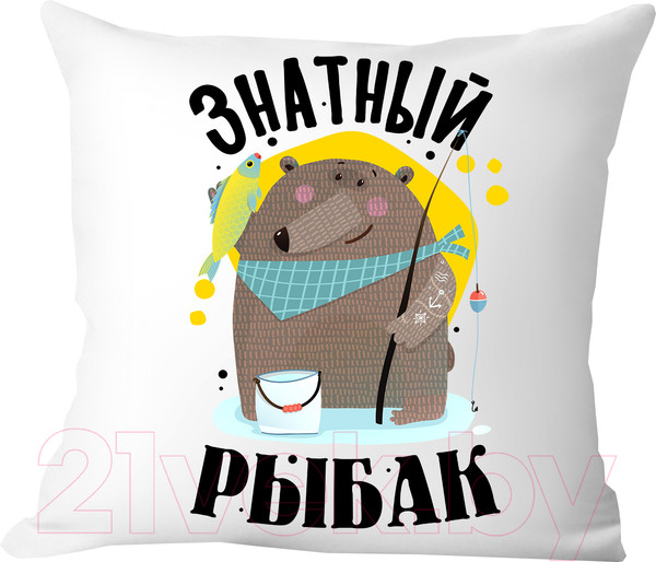 Изображение товара Подушка декоративная Print Style Знатный рыбак / 40x40plat214