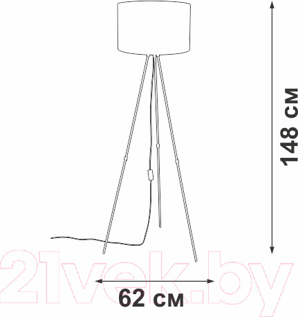 Изображение товара Торшер Vitaluce V2957-1/1P