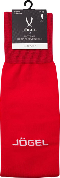 Изображение товара Гетры футбольные Jogel Camp Basic Sleeve Socks / JC1GA0223.R2 (р-р 39-42, красный/белый)