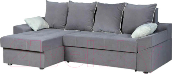 Изображение товара Диван Асмана Камертон-3 1.3x0.8 левый (Oskar Cloud)