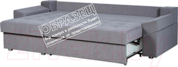 Изображение товара Диван Асмана Камертон-3 1.3x0.8 левый (Oskar Cloud)