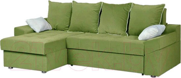 Изображение товара Диван Асмана Камертон-3 1.3x0.8 левый (Oskar Apple)