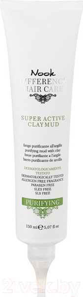 Изображение товара Маска для волос Nook Difference Hair Care Purifying Super Active Clay Mud (150мл)