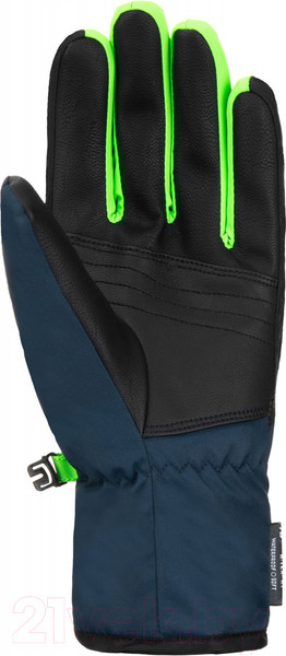 Изображение товара Перчатки лыжные Reusch Duke R-Tex Xt Junior / 6261212-7712 (р-р 5.5, Black/Dress Blue/Green)