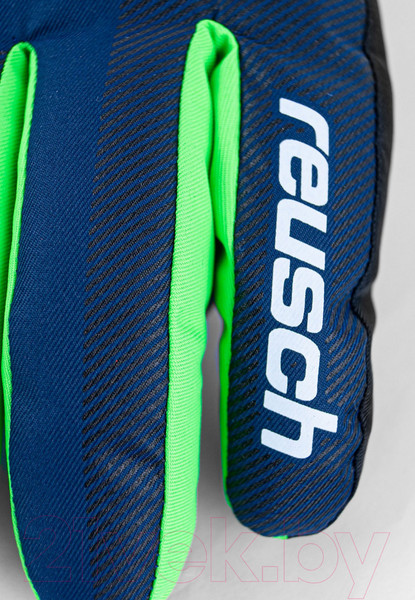 Изображение товара Перчатки лыжные Reusch Duke R-Tex Xt Junior / 6261212-7712 (р-р 5.5, Black/Dress Blue/Green)