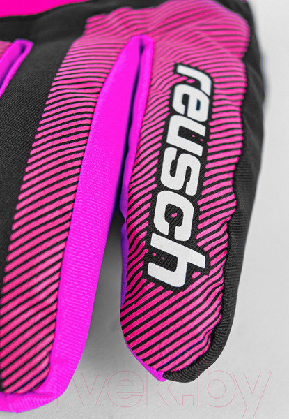 Изображение товара Перчатки лыжные Reusch Duke R-Tex Xt Junior / 6261212-7720 (р-р 6.5, Black/Pink Glo)