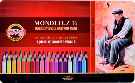 Изображение товара Набор акварельных карандашей Koh-i-Noor Mondeluz / 3725/36