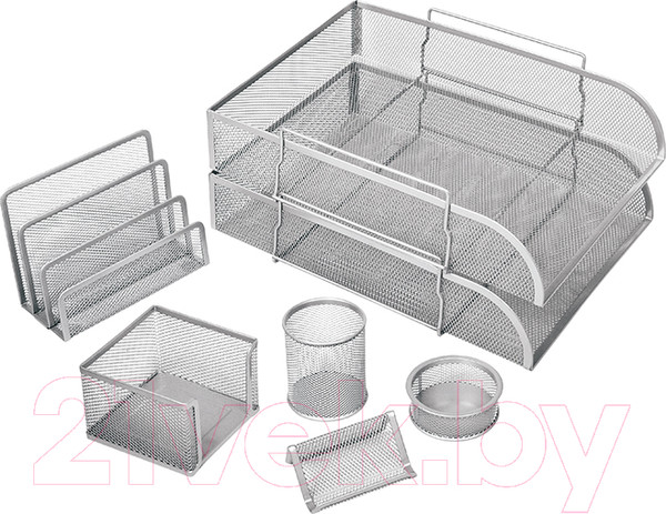 Изображение товара Настольный набор Berlingo Steel&Style / BMs_41701 (7 предметов, серебристый)