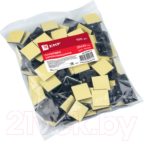 Изображение товара Площадка самоклеющаяся EKF Plc-20x20-b (100шт)