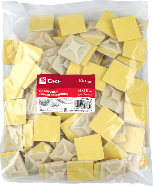 Изображение товара Площадка самоклеющаяся EKF Plc-25x25 (100шт)