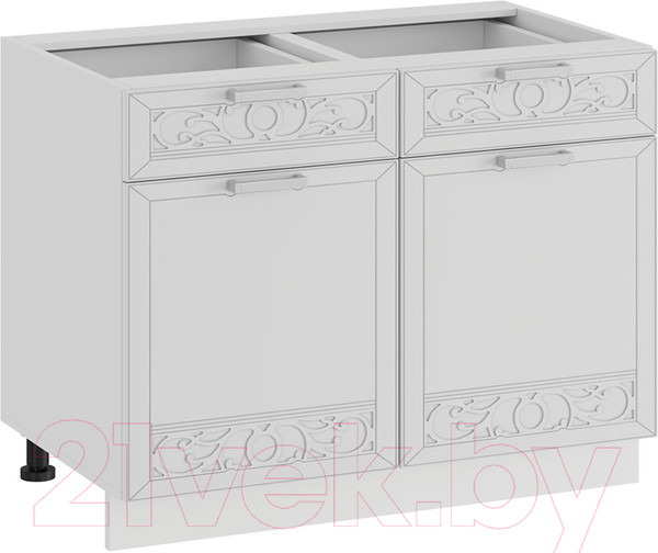 Изображение товара Шкаф-стол кухонный ТриЯ Долорес 1Н8Я1 (белый/сноу)