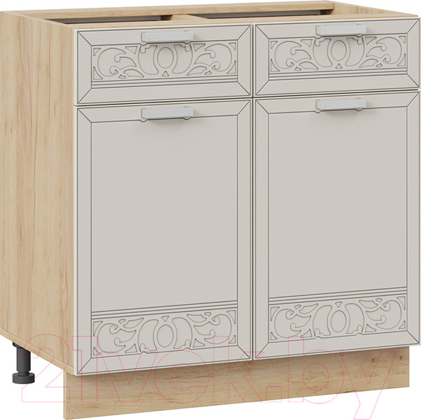 Изображение товара Шкаф-стол кухонный ТриЯ Долорес 1Н8Я1 (дуб крафт золотой/кремовый)