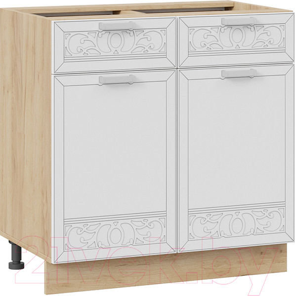 Изображение товара Шкаф-стол кухонный ТриЯ Долорес 1Н8Я1 (дуб крафт золотой/сноу)