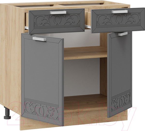 Изображение товара Шкаф-стол кухонный ТриЯ Долорес 1Н8Я1 (дуб крафт золотой/титан)