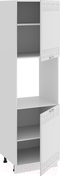 Изображение товара Шкаф-пенал кухонный ТриЯ Долорес 1П6 (белый/сноу)