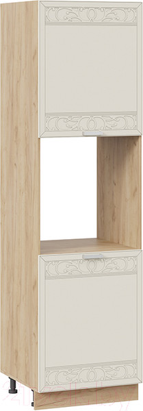 Изображение товара Шкаф-пенал кухонный ТриЯ Долорес 1П6 (дуб крафт золотой/кремовый)