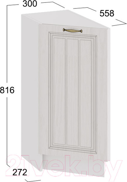 Изображение товара Шкаф-стол кухонный ТриЯ Лина 1Н3Т (белый)